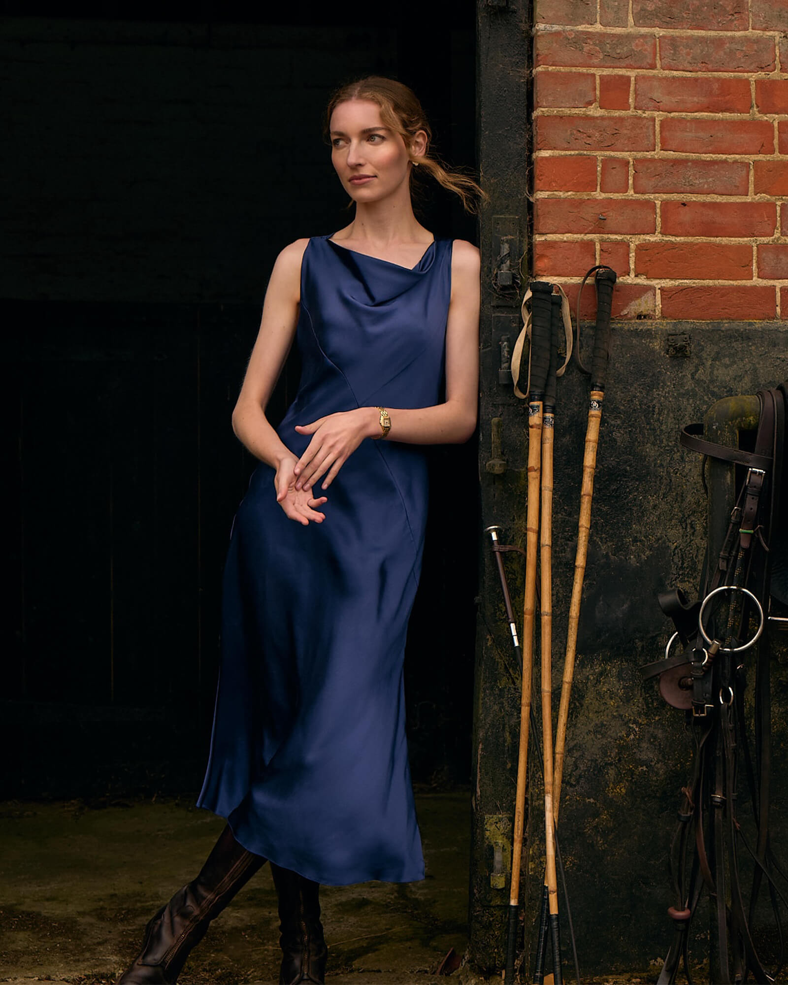 Toda La Noche Dress, Azul