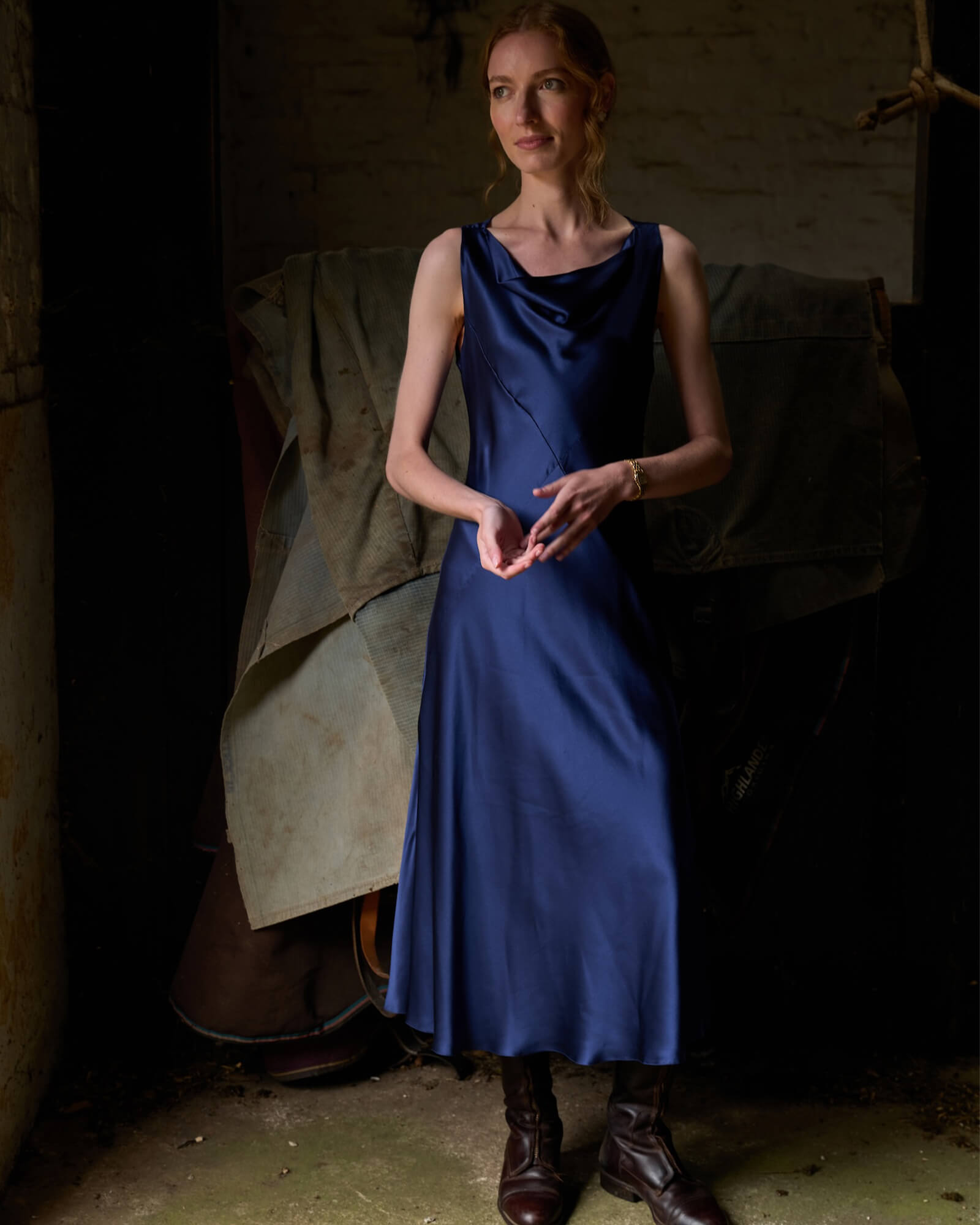 Toda La Noche Dress, Azul