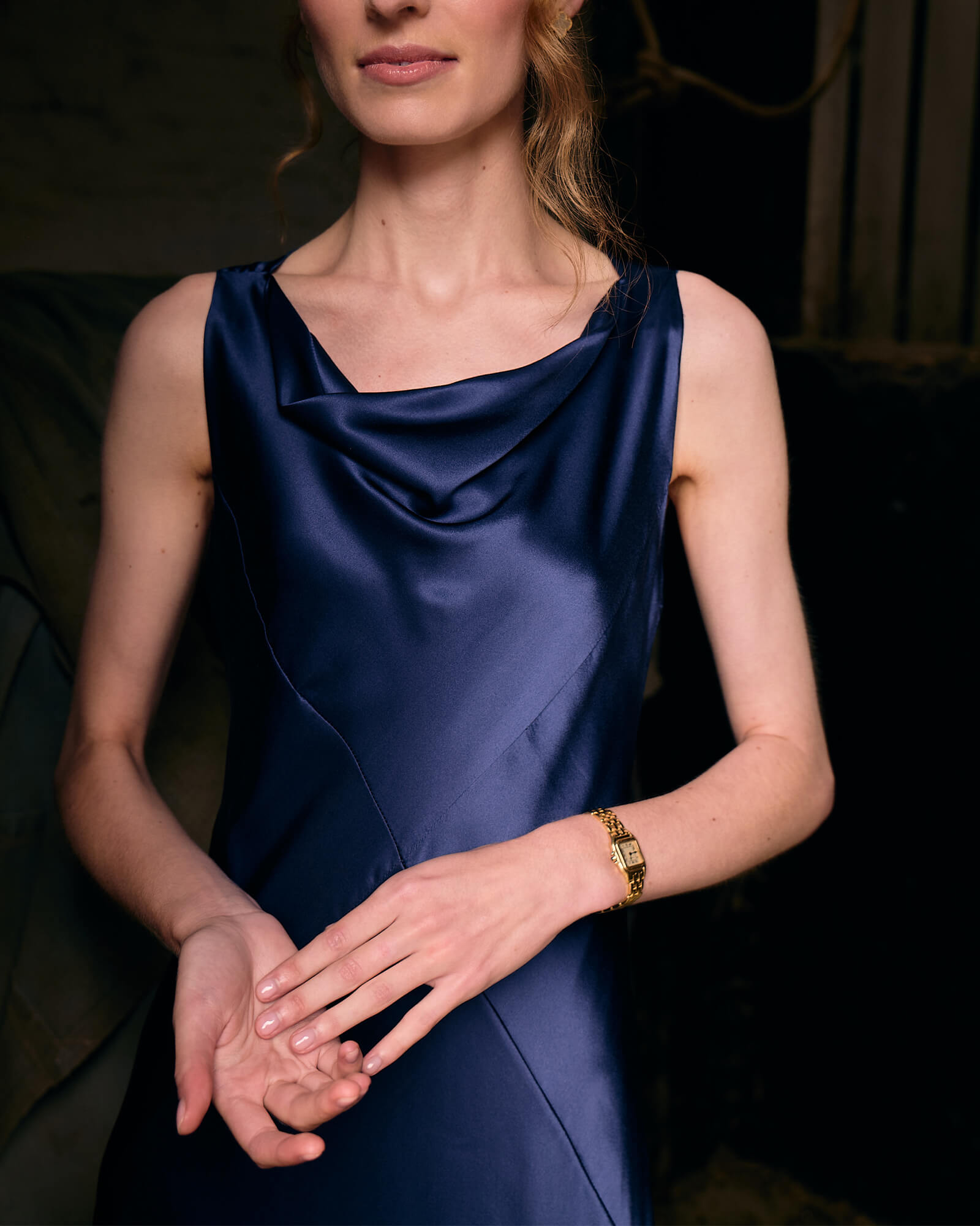 Toda La Noche Dress, Azul