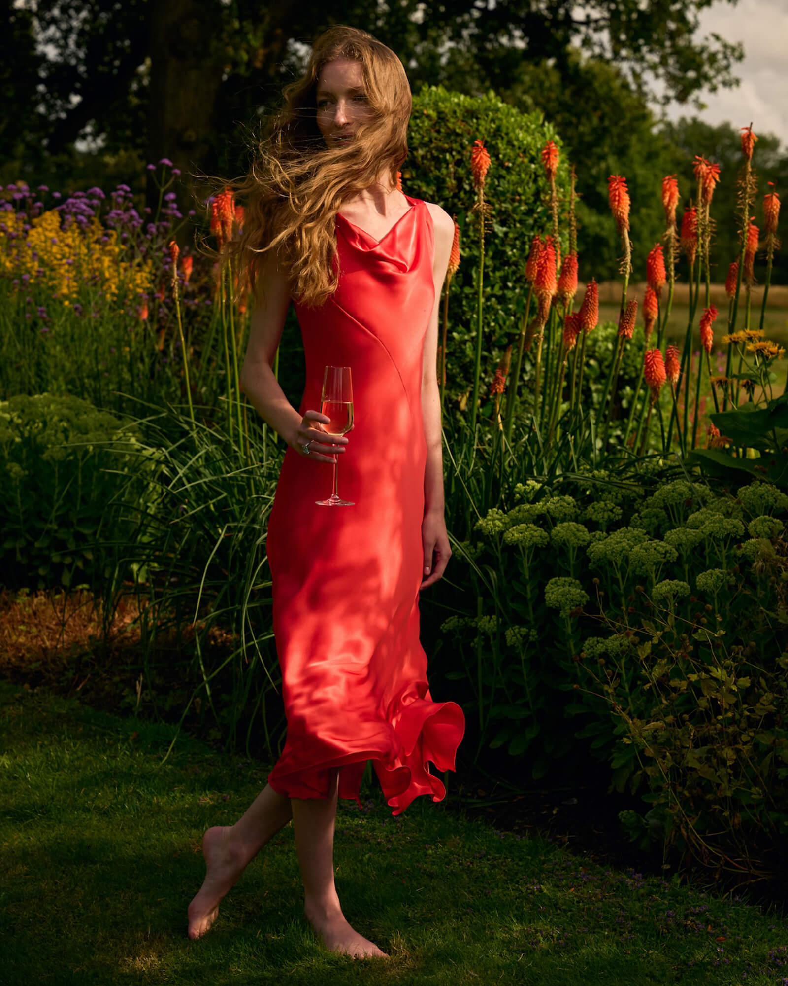 Toda La Noche Dress, Fuego